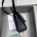 BLN-Ciaga Hourglass Mini Handbag In Black, For Women,  Bags 4.7in/12LO