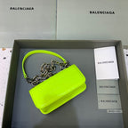 BLN-Ciaga Gossip Small On Chain Shoulder Bag Green Neon, For Women,  Bags 7.4in/19LO