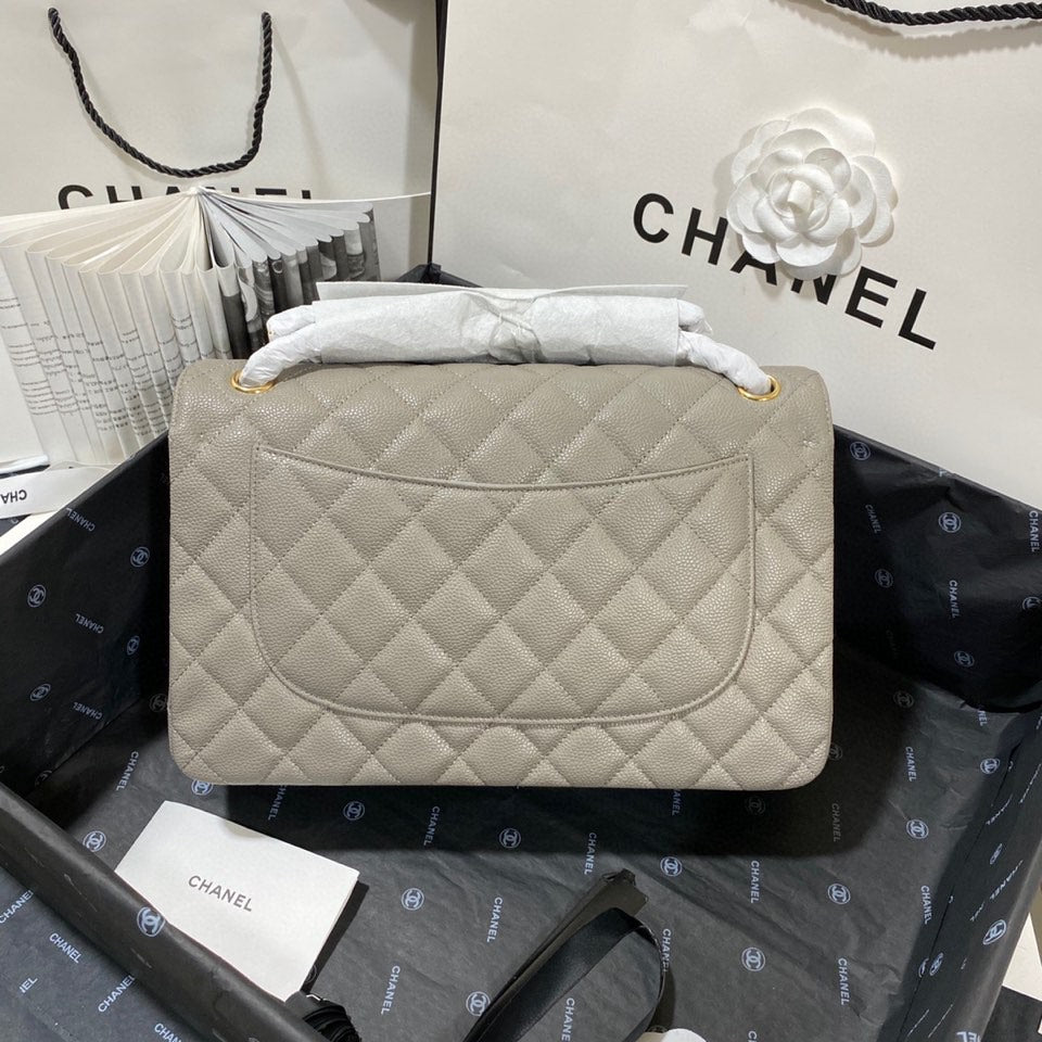 CHL - Large Classic Handbag Gold Hardware Grey For Women Handbags, Shoulder Bags 11.8in/30LO