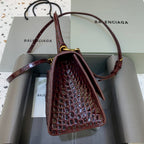 BLN-Ciaga Hourglass Small Handbag In Dark Red, For Women,  Bags 9in/23LO