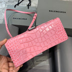 BLN-Ciaga Hourglass Small Handbag In Dark Pink, For Women,  Bags 9in/23LO
