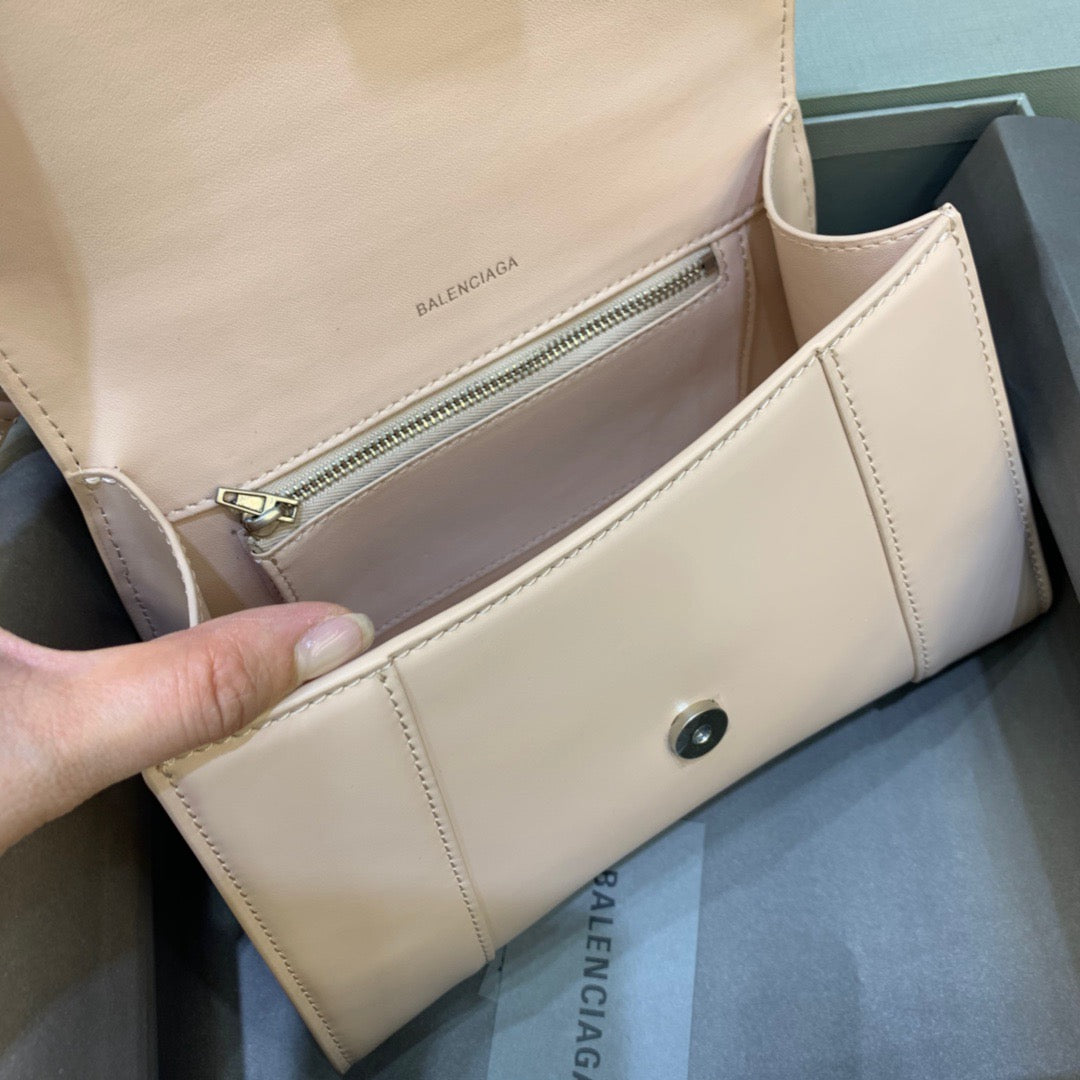 BLN-Ciaga Hourglass Small Handbag In Beige, For Women,  Bags 9in/23LO