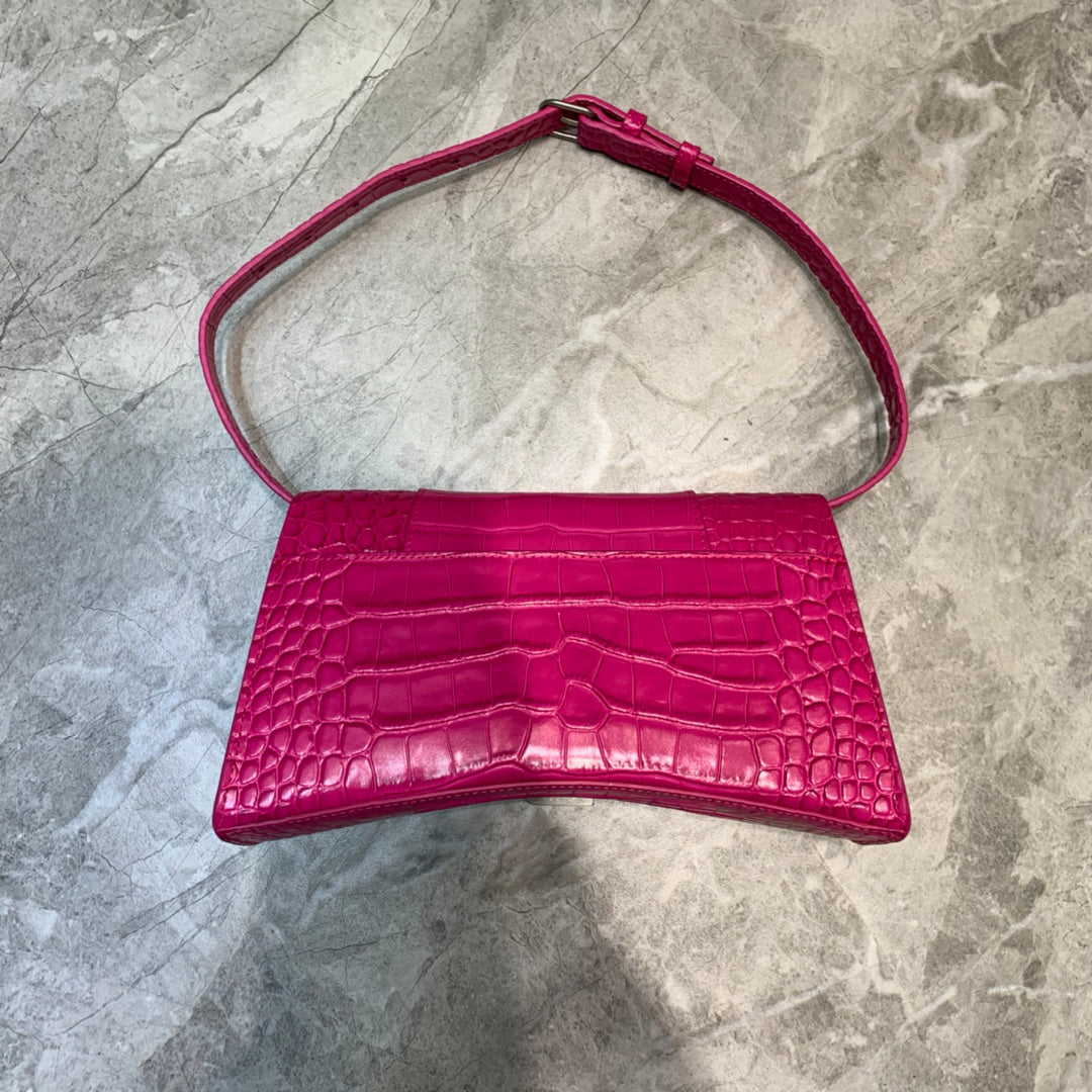 BLN-Ciaga Hourglass Handbag In Dark Pink, For Women,  Bags 9.8in/25LO