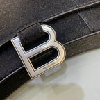 BLN-Ciaga Hourglass Wallet On Chain in Black, For Women,  Bags 7.6in/19LO 6560502102G1000
