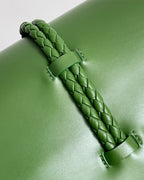 BV Liberta Crossbody Bag Buckle 30cm Green Pepper Cowhide