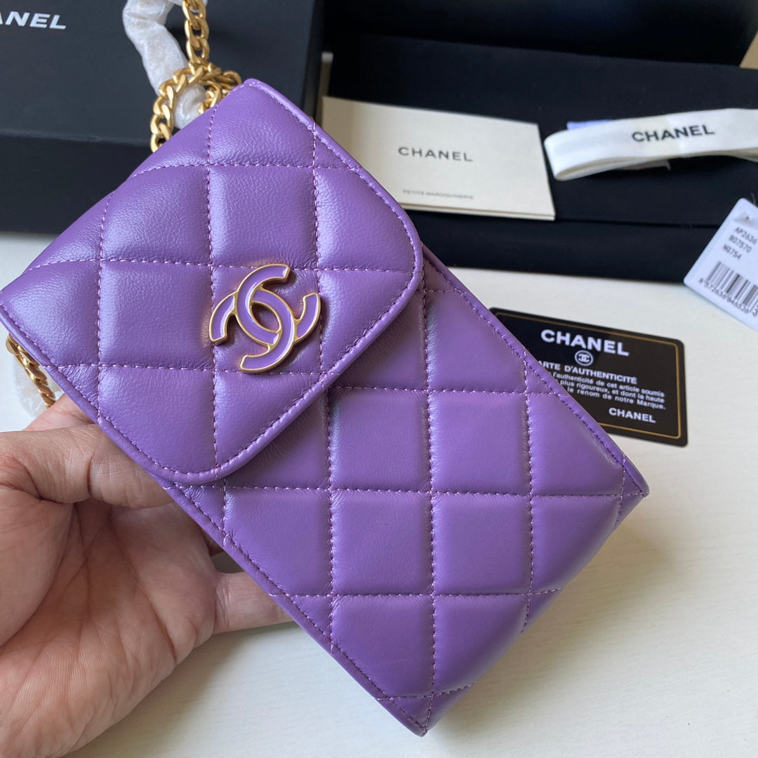 CHL - Phone Holder Purple Bag For Women 15LO/6in