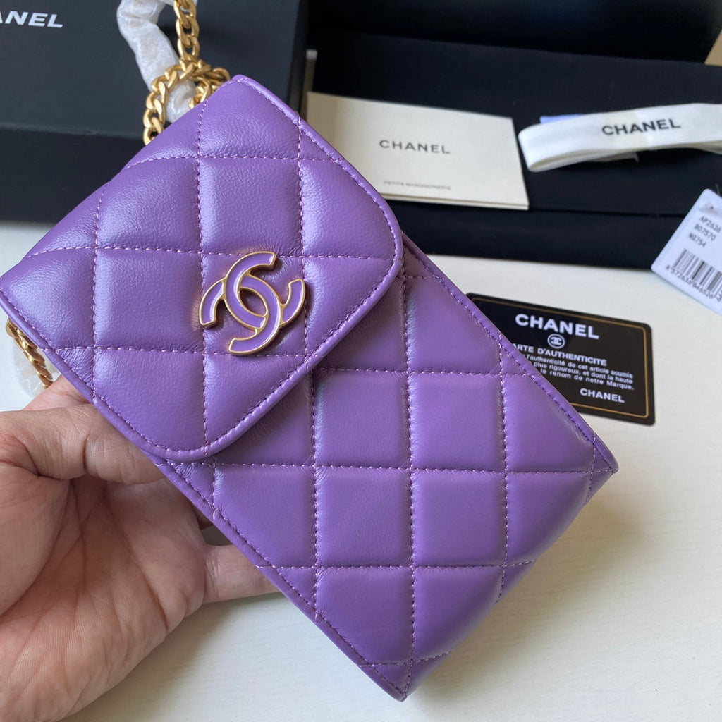 CHL - Phone Holder Purple Bag For Women 15LO/6in