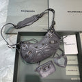 BLN-Ciaga Le Cagole XS Shoulder Bag In Grey, For Women,  Bags 10.2in/26LO
