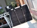 CHL -  Deauville Tote Canvas Bag Black For Women Handbags, Shoulder Bags 15in/38LO A66941