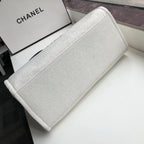 CHL - Small Shopping Bag SilLusso Official - Hardware White For Women Handbags, Shoulder Bags 15.2in/39LO AS3257