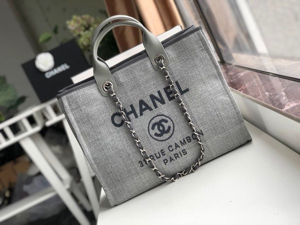CHL - Small Shopping Bag SilLusso Official - Hardware Grey For Women Handbags, Shoulder Bags 15.2in/39LO AS3257