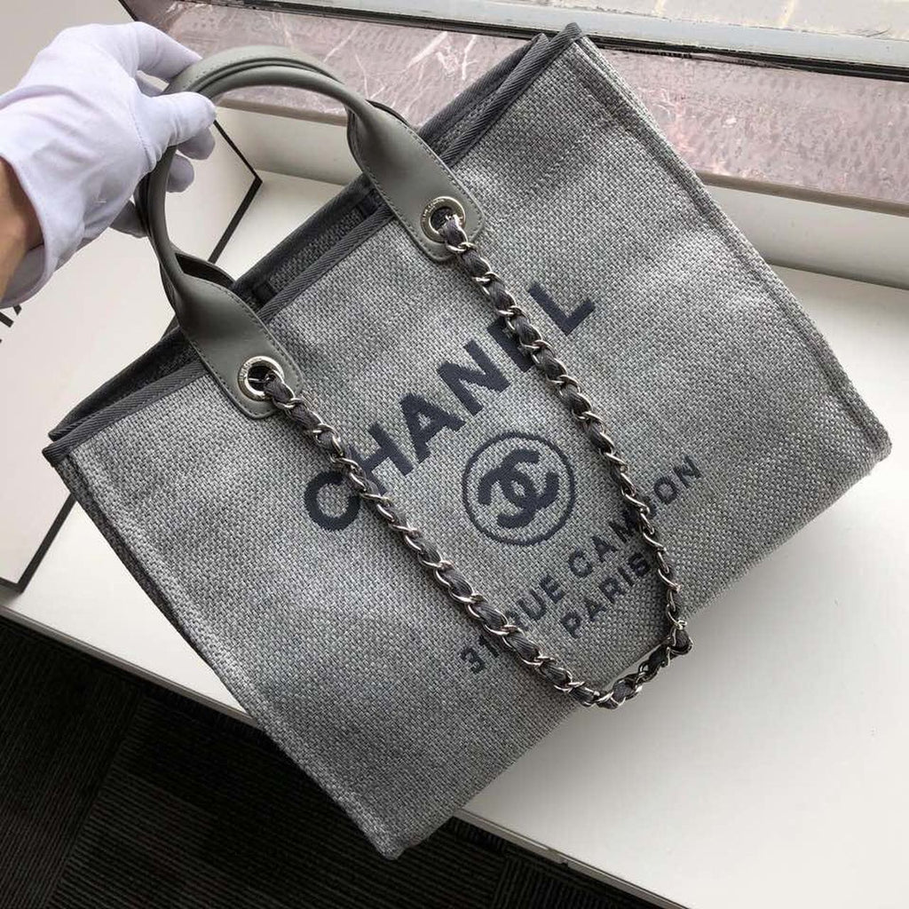 CHL - Small Shopping Bag SilLusso Official - Hardware Grey For Women Handbags, Shoulder Bags 15.2in/39LO AS3257