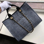 CHL -  Deauville Tote 38LO Blue/Black For Women A66941