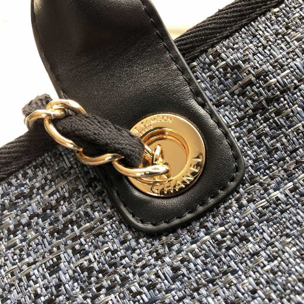 CHL -  Deauville Tote 38LO Blue/Black For Women A66941