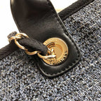 CHL -  Deauville Tote 38LO Blue/Black For Women A66941