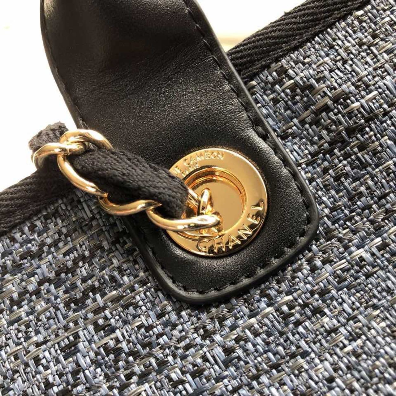 CHL -  Deauville Tote 38LO Blue/Black For Women A66941