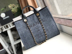 CHL -  Deauville Tote 38LO Blue/Black For Women A66941