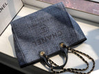 CHL -  Deauville Tote 38LO Blue/Black For Women A66941