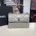 CHL - Trendy CHL - Maxi Top Handle Bag Grey For Women 9.8in/25LO