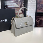 CHL - Trendy CHL - Maxi Top Handle Bag Grey For Women 9.8in/25LO