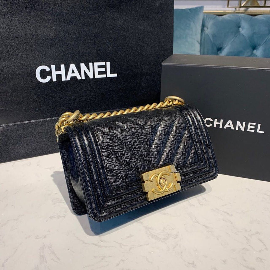 CHL - Mini Boy HandBag Black For Women HandBag, Shoulder And Crossbody Bags 7.8in/20LO