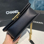 CHL - Mini Boy HandBag Black For Women HandBag, Shoulder And Crossbody Bags 7.8in/20LO