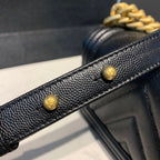 CHL - Mini Boy HandBag Black For Women HandBag, Shoulder And Crossbody Bags 7.8in/20LO