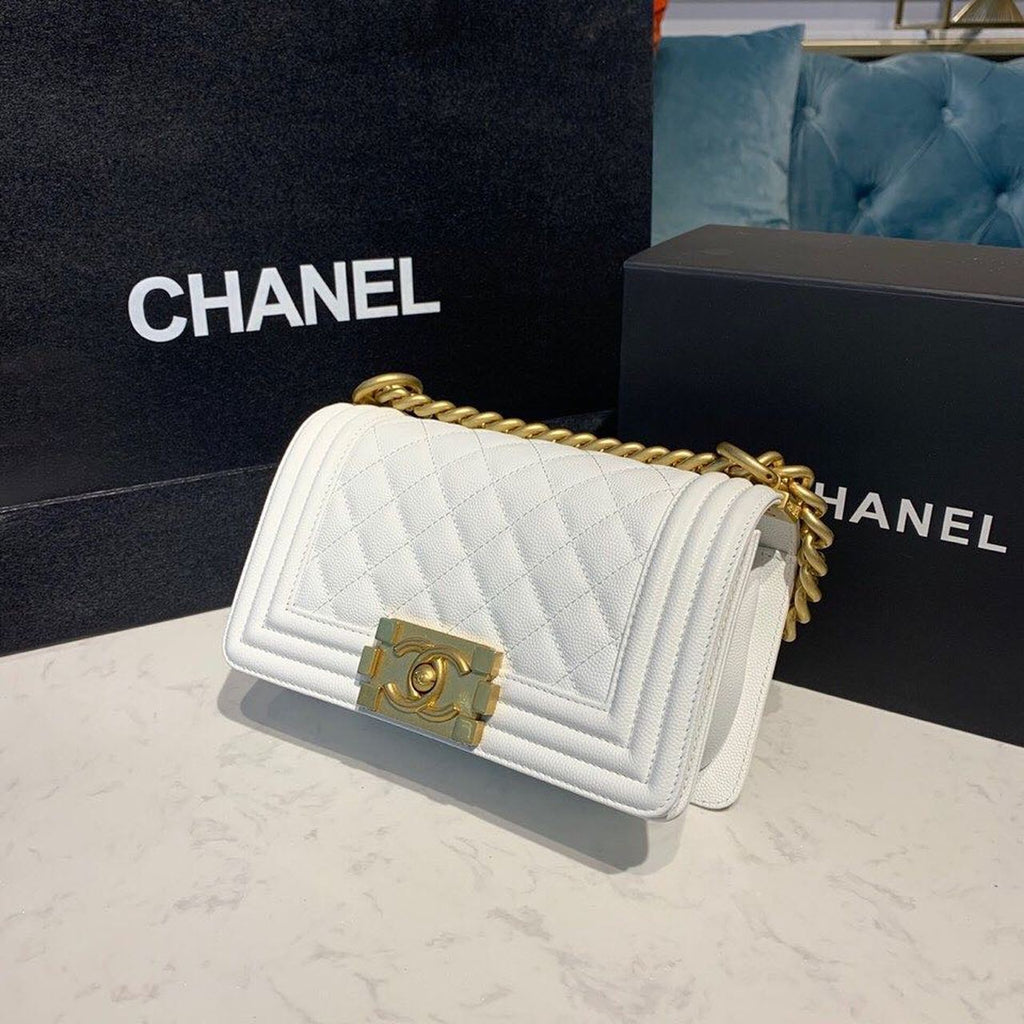 CHL - Small Boy Handbag White For Women Bags, Shoulder And Crossbody Bags 7.8in/20LO A67085