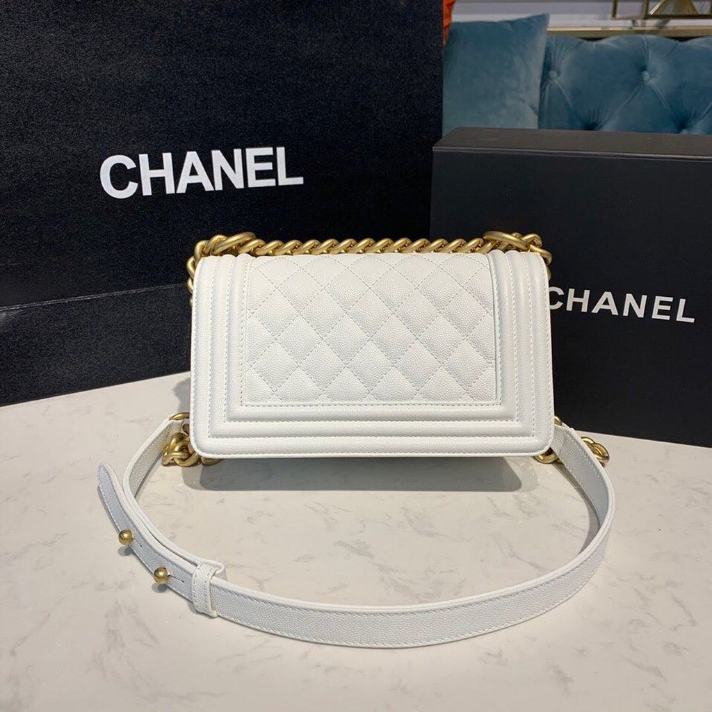 CHL - Small Boy Handbag White For Women Bags, Shoulder And Crossbody Bags 7.8in/20LO A67085