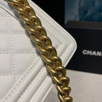 CHL - Small Boy Handbag White For Women Bags, Shoulder And Crossbody Bags 7.8in/20LO A67085