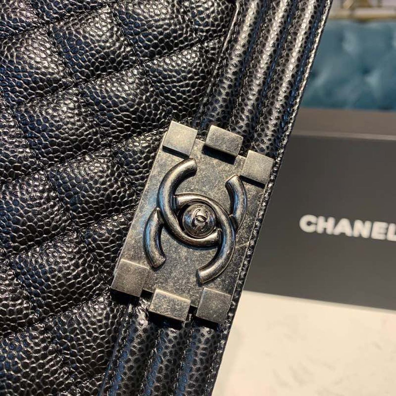 CHL - Small Boy Handbag SilLusso Official - Hardware Black For Women Bags, Shoulder And Crossbody Bags 7.8in/20LO A67085