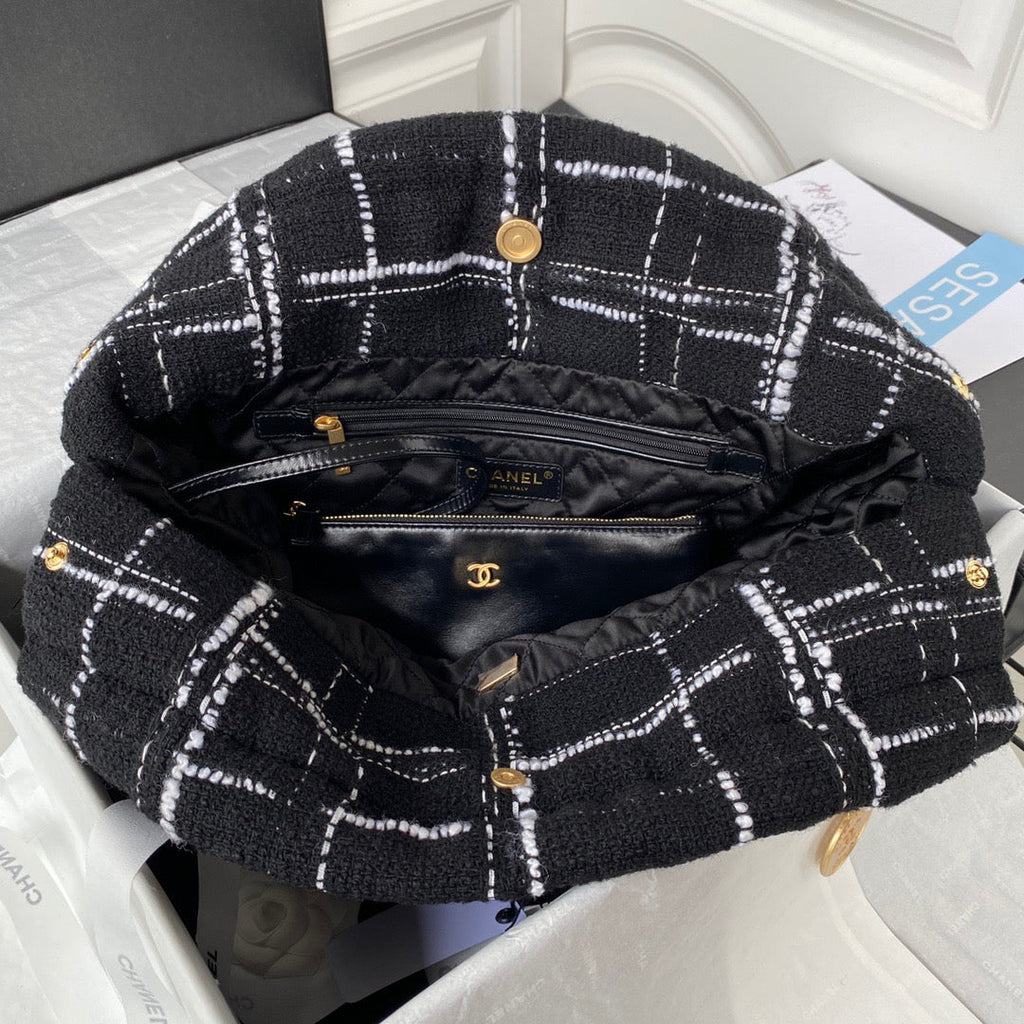 CHL -  22 Handbag Gold Hardware Black For Women Handbags, Shoulder Bags 18.3in/47LO AS3262 B08553 NJ058