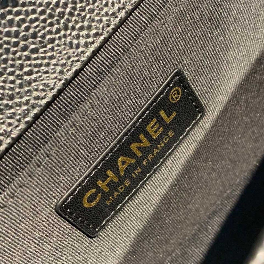 CHL -  Boy Handbag Gold Toned Hardware Black For Women Bags, Shoulder And Crossbody Bags 9.8in/25LO A67086