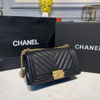 CHL -  Boy HandBag Black For Women Bags, Shoulder And Crossbody Bags 9.8in/25LO A67086