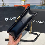 CHL -  Boy Handbag Gold Toned Hardware Black For Women Bags, Shoulder And Crossbody Bags 9.8in/25LO A67086