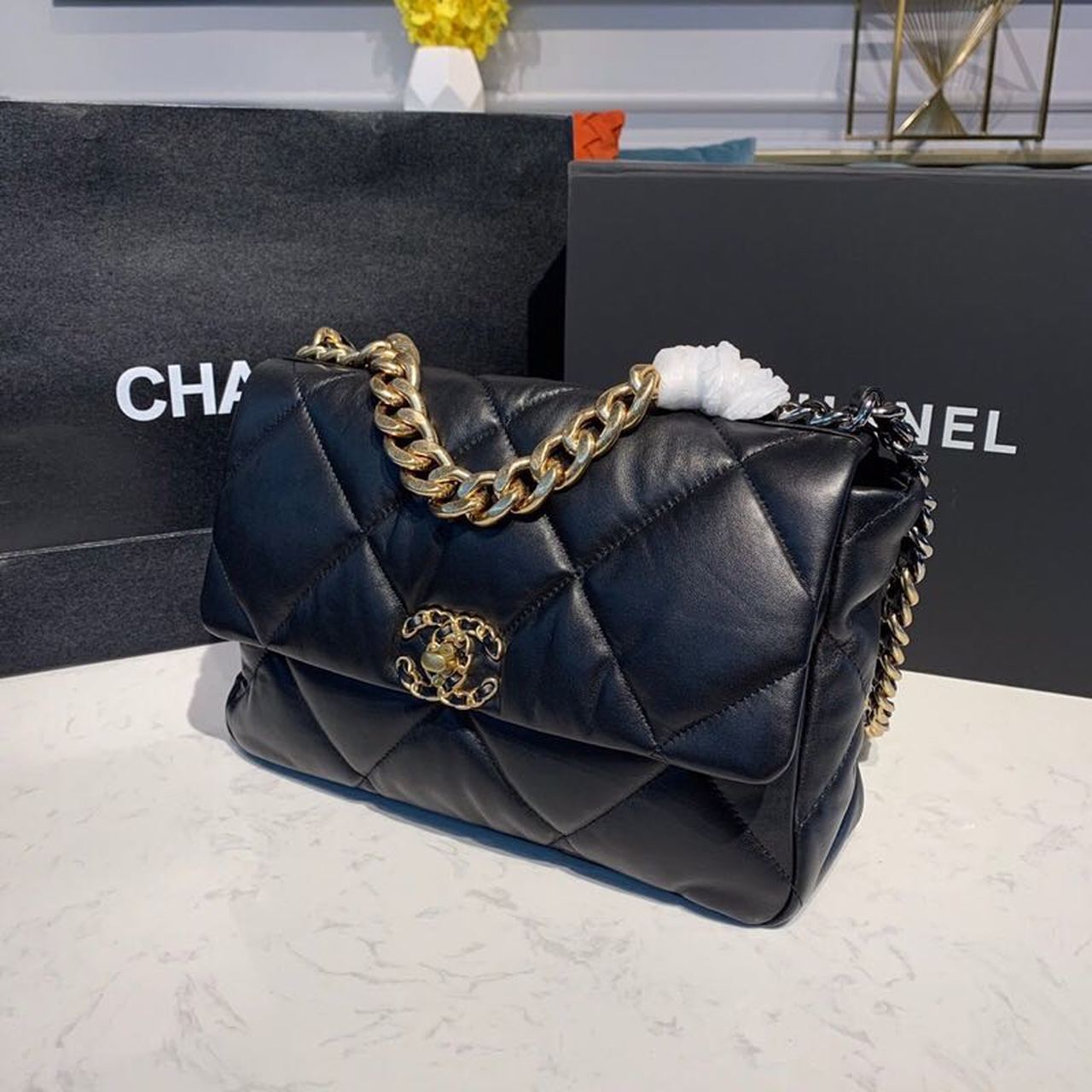 CHL -  19 HandBag Black For Women 11.8in/30LO
