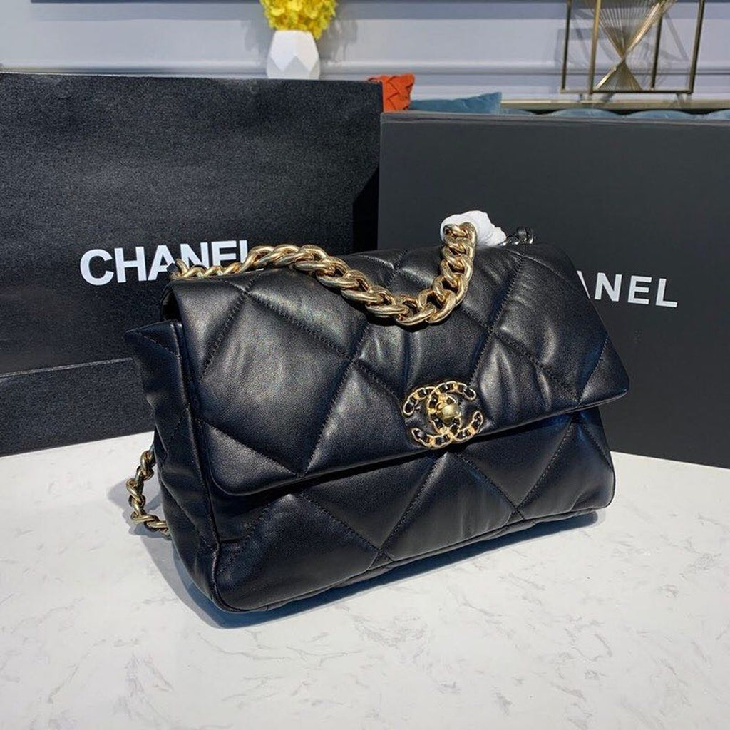 CHL -  19 HandBag Black For Women 11.8in/30LO