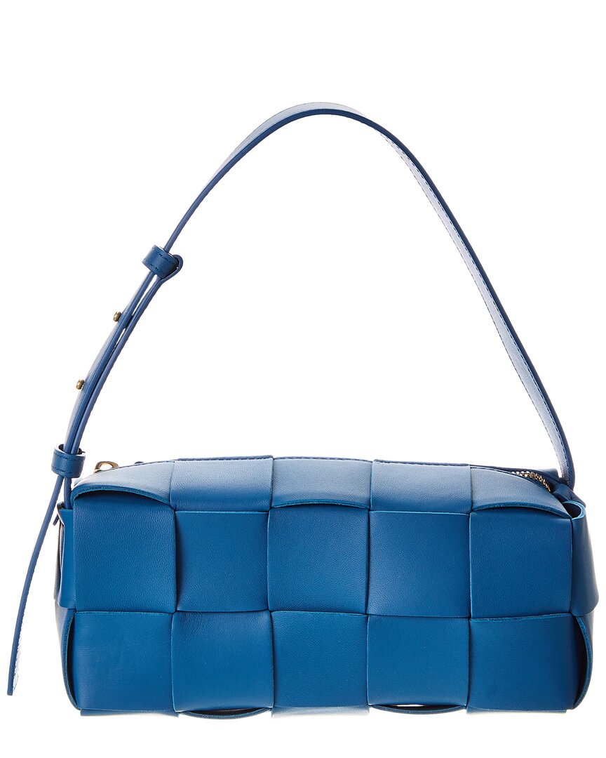B V  - Brick Cassette Small Maxi Intrecciato Leather Shoulder Bag