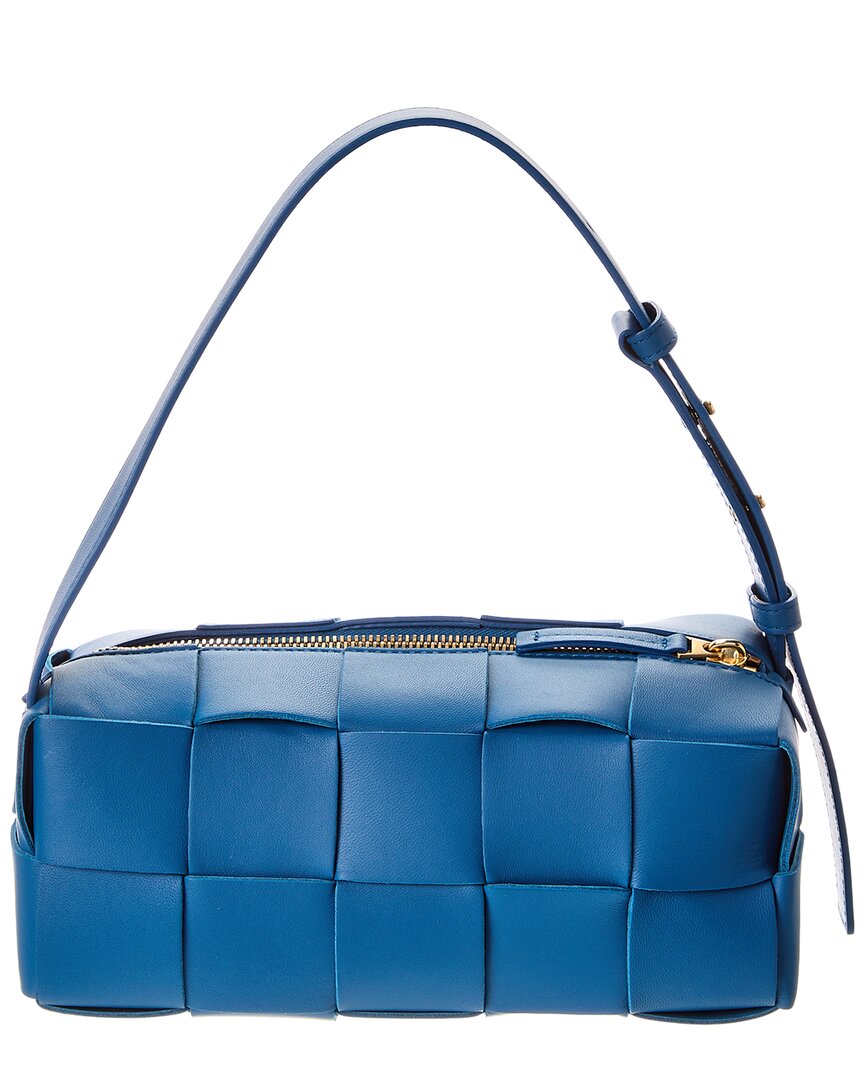 B V  - Brick Cassette Small Maxi Intrecciato Leather Shoulder Bag
