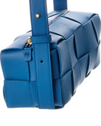 B V  - Brick Cassette Small Maxi Intrecciato Leather Shoulder Bag