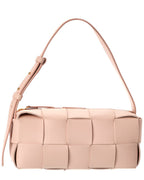 B V  - Brick Cassette Small Maxi Intrecciato Leather Shoulder Bag