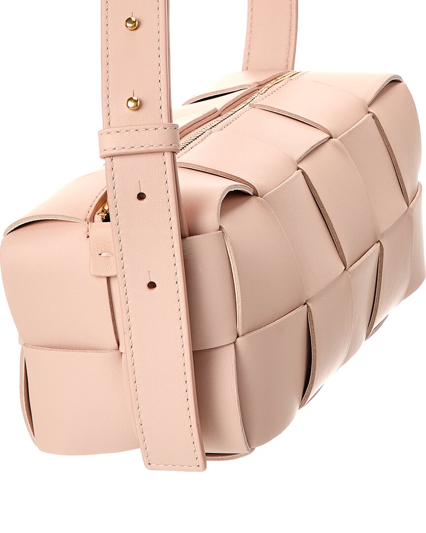 B V  - Brick Cassette Small Maxi Intrecciato Leather Shoulder Bag