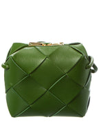 B V  - Cassette Mini Intrecciato Leather Camera Bag