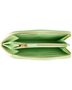 B V  - Intrecciato Leather Zip Around Wallet