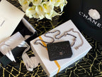 CHL - Woc Camellia Black Bag For Women 12LO/4.5in