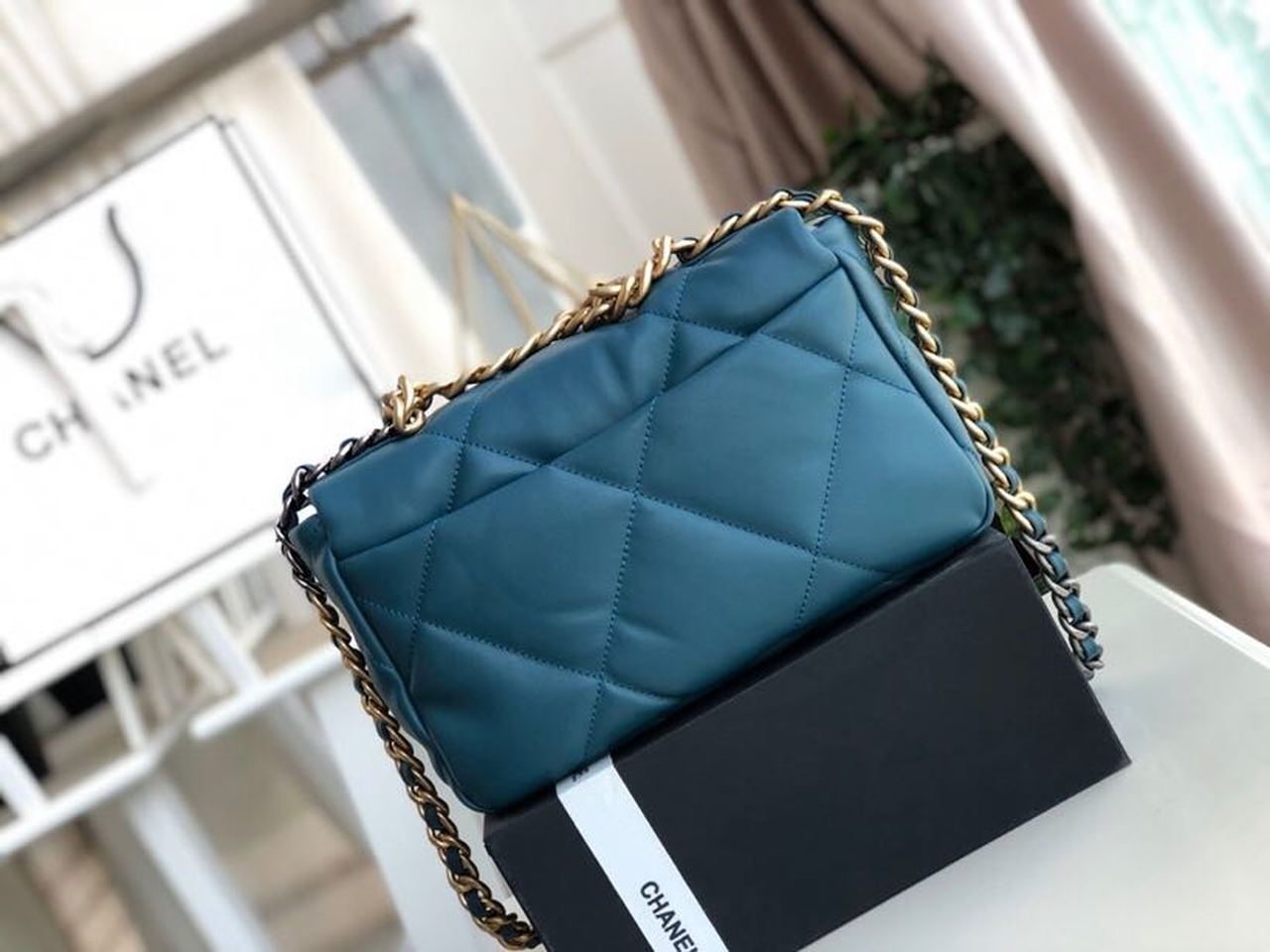 CHL -  19 Handbag Teal For Women Bags, Shoulder And Crossbody Bags 10.2in/26LO AS1160