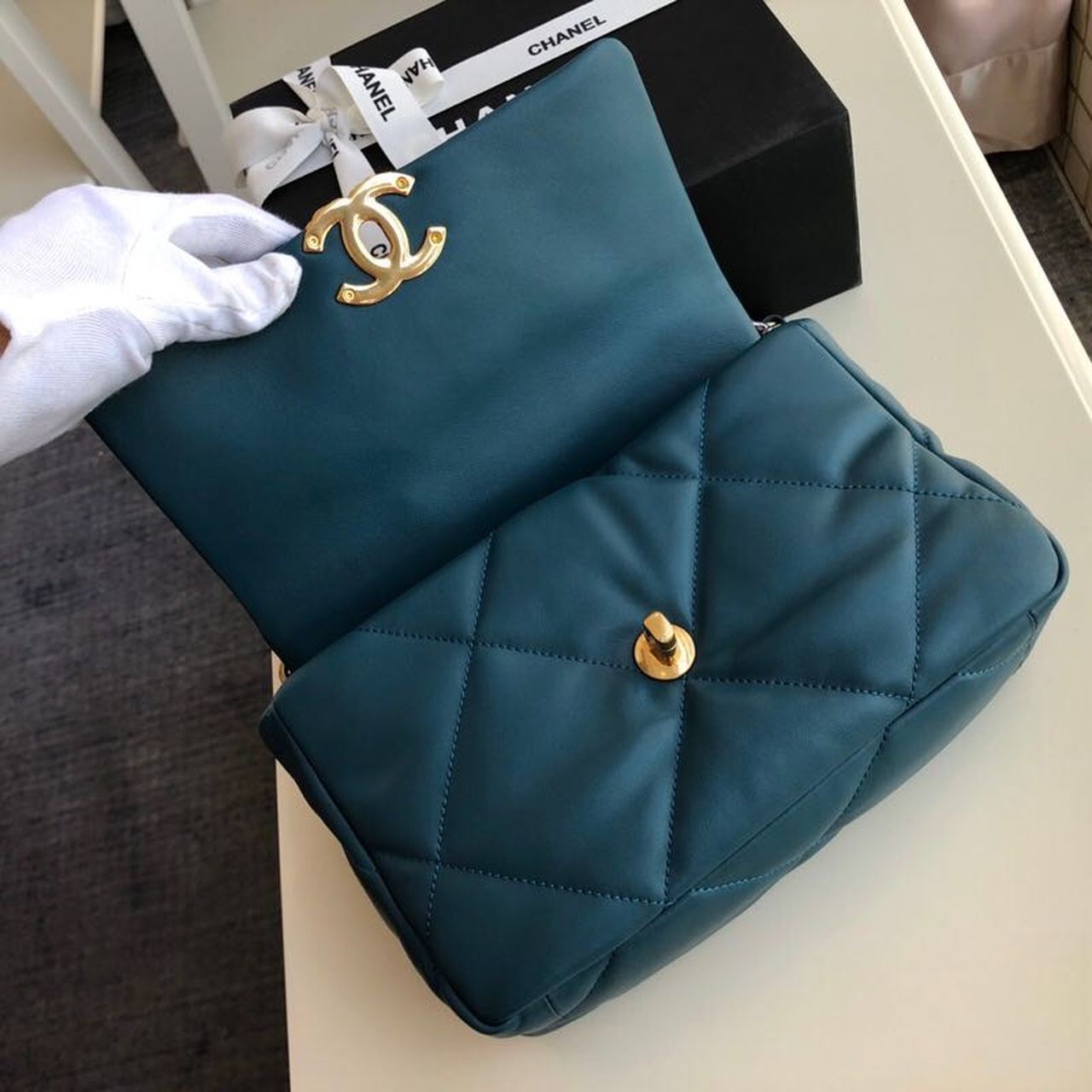 CHL -  19 Handbag Teal For Women Bags, Shoulder And Crossbody Bags 10.2in/26LO AS1160