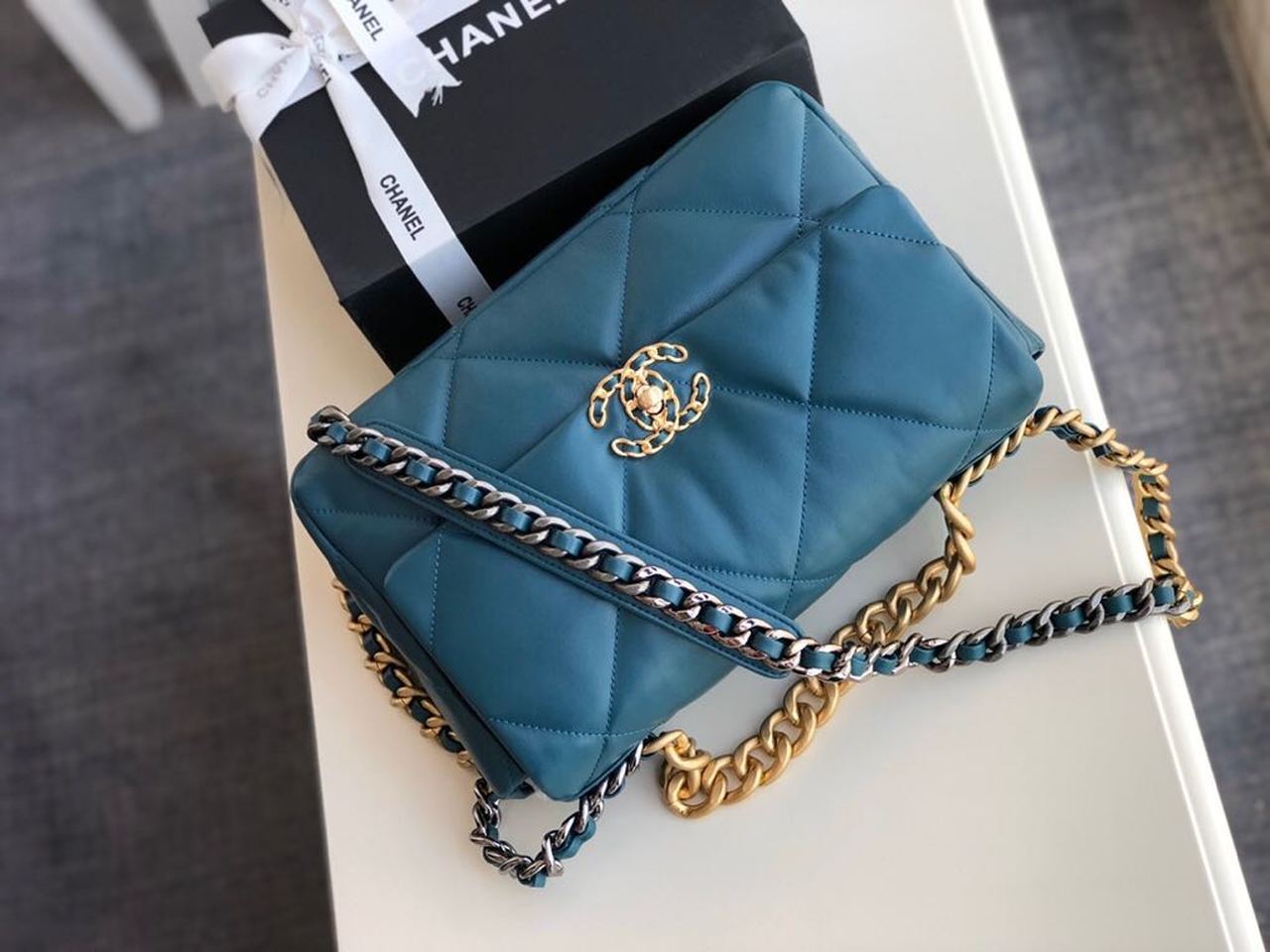 CHL -  19 Large Handbag Teal For Women Bags, Shoulder And Crossbody Bags 11.8in/30LO AS1161