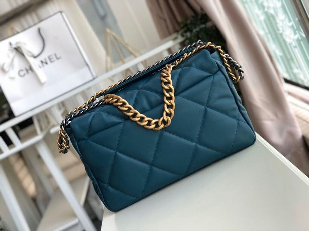 CHL -  19 Maxi Handbag Teal For Women Bags, Shoulder And Crossbody Bags 14in/36LO AS1162