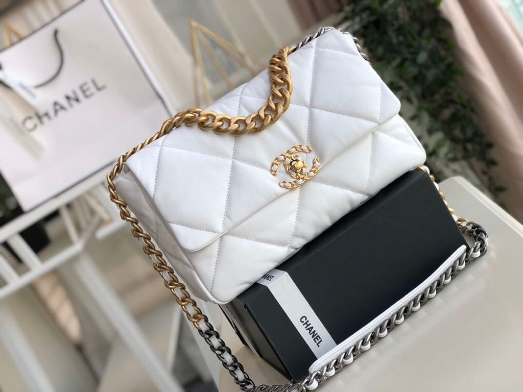 CHL -  19 HandBag White For Women 11.8in/30LO